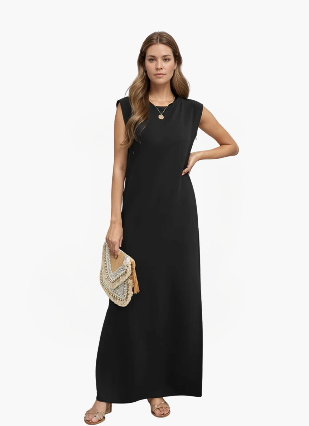 James & Elly™ | Sleeveless Maxi Dress in Minimalist Style