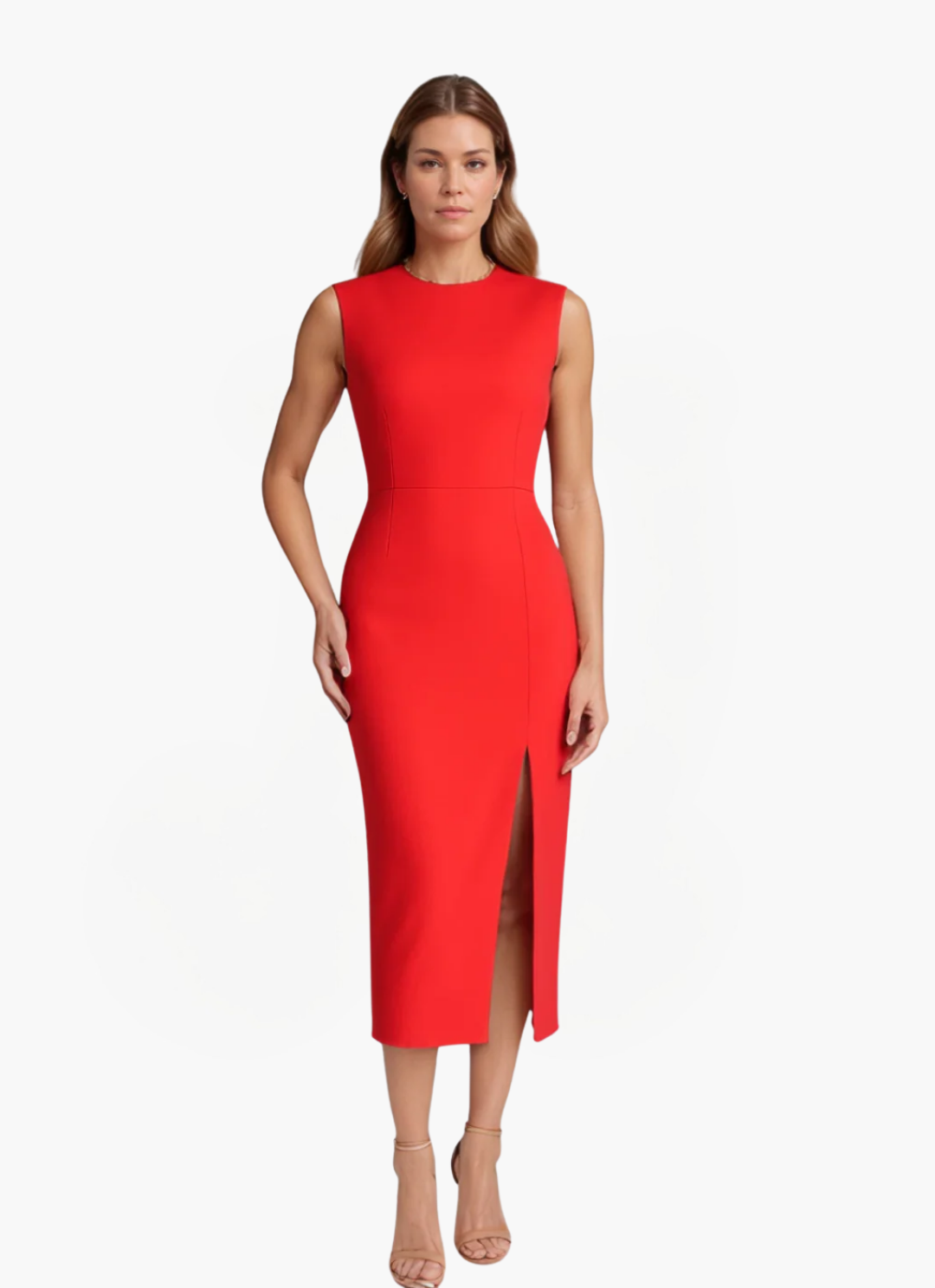 James & Elly™ | Elegant Sleeveless Midi Dress