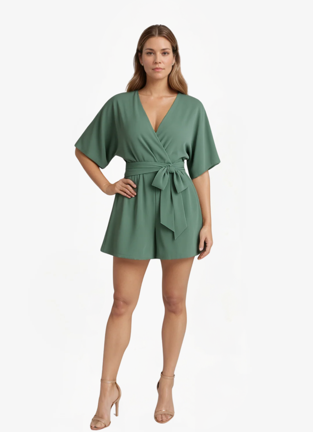 James & Elly™ | Elegant Inset Jumpsuit