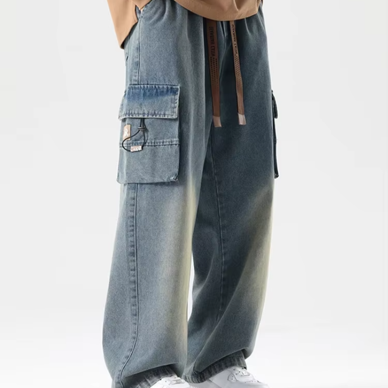 Large Pocket Cargo Jeans