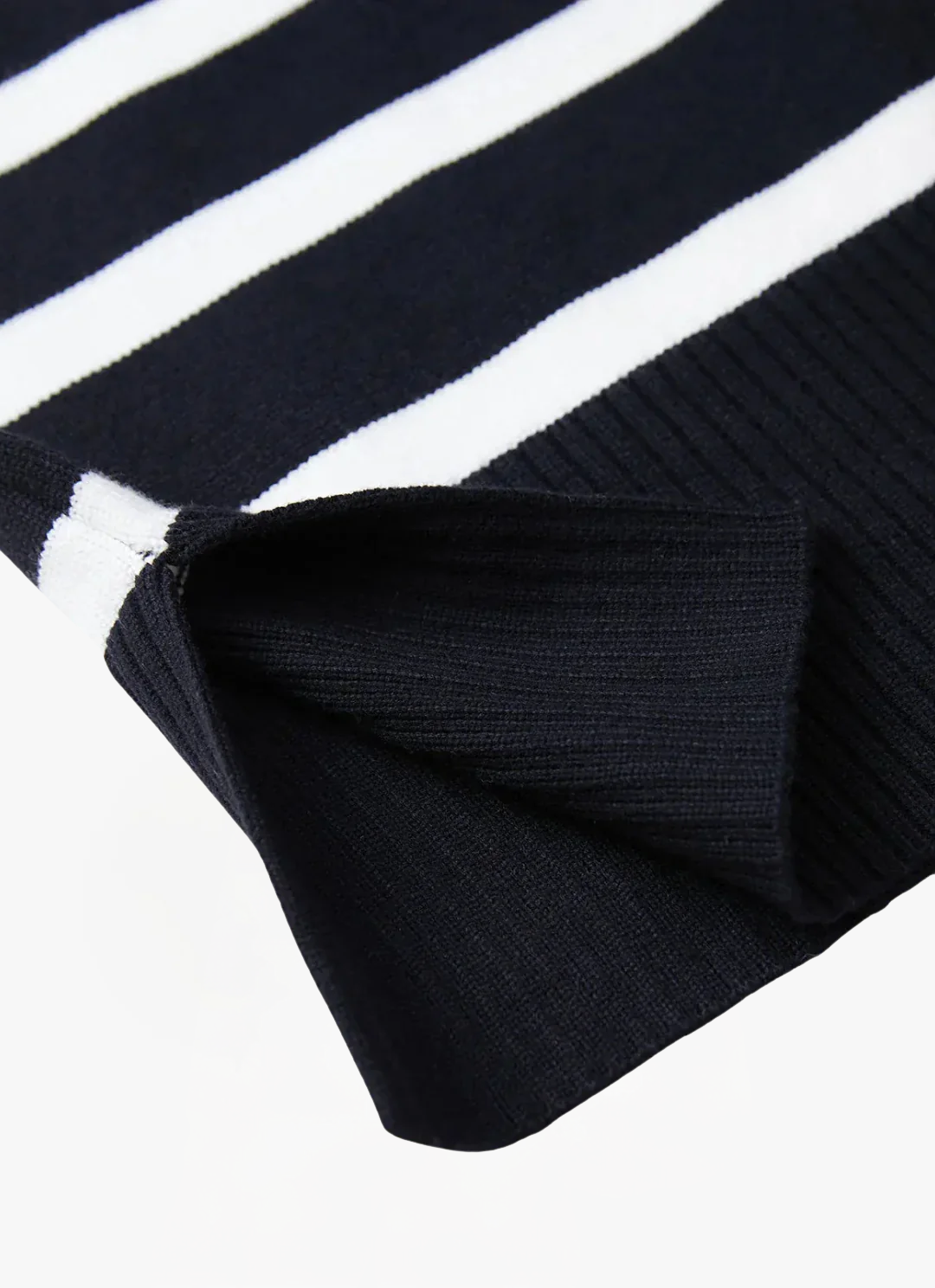 James & Elly™ | Comfortable Striped High Neck Jumper