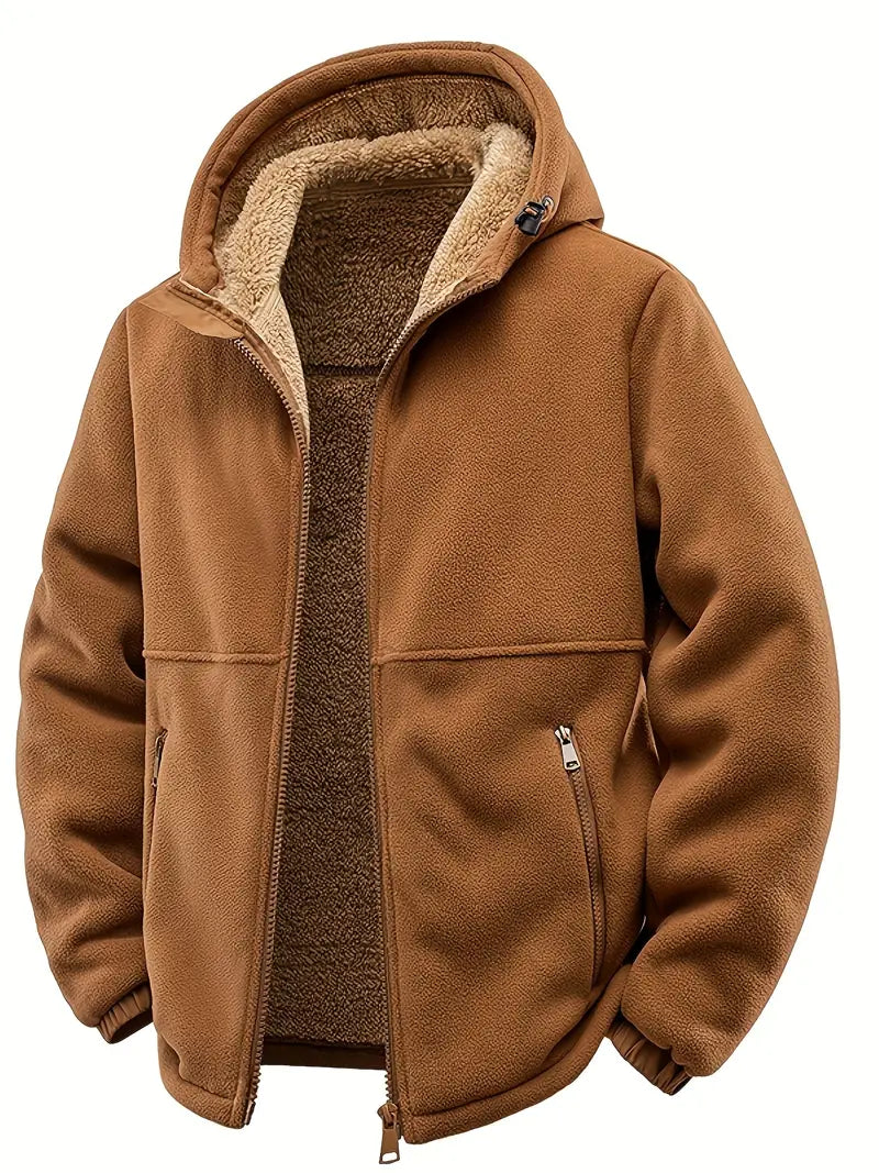 Levi | Winter Hooded Jacket With Front Pocket