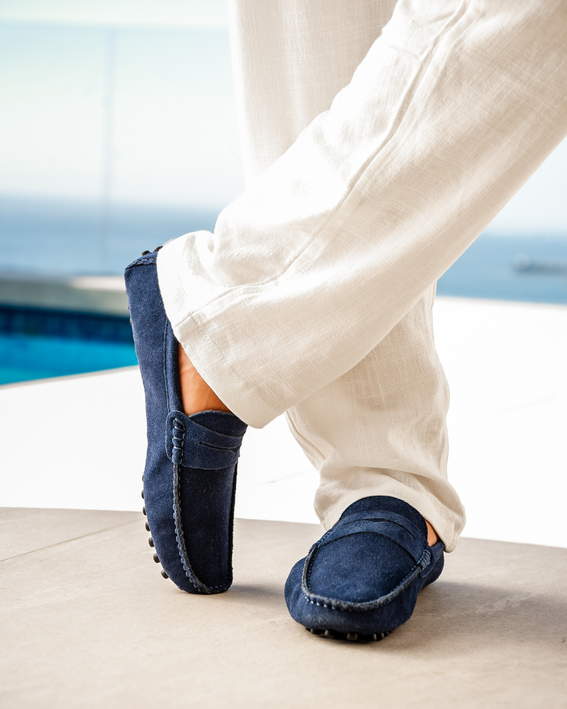 James & Elly™ | Suede Driver Loafers