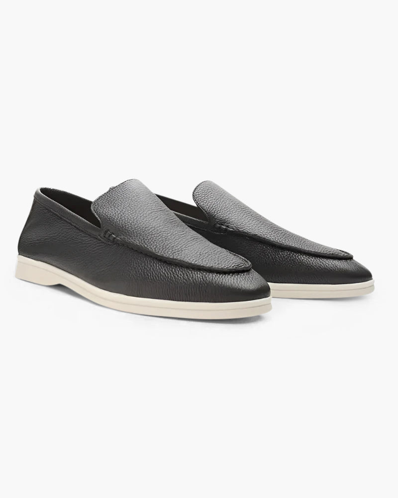 James & Elly™ | Cowhide Leather Loafers