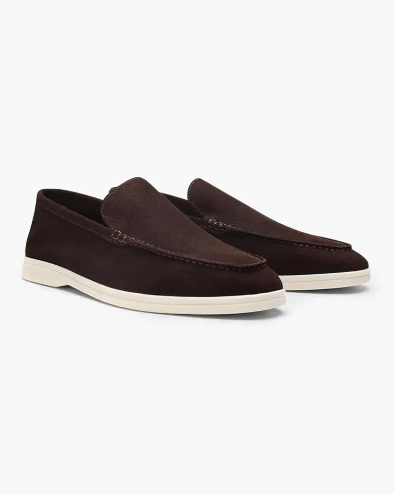 James & Elly™ | Cowhide Leather Loafers