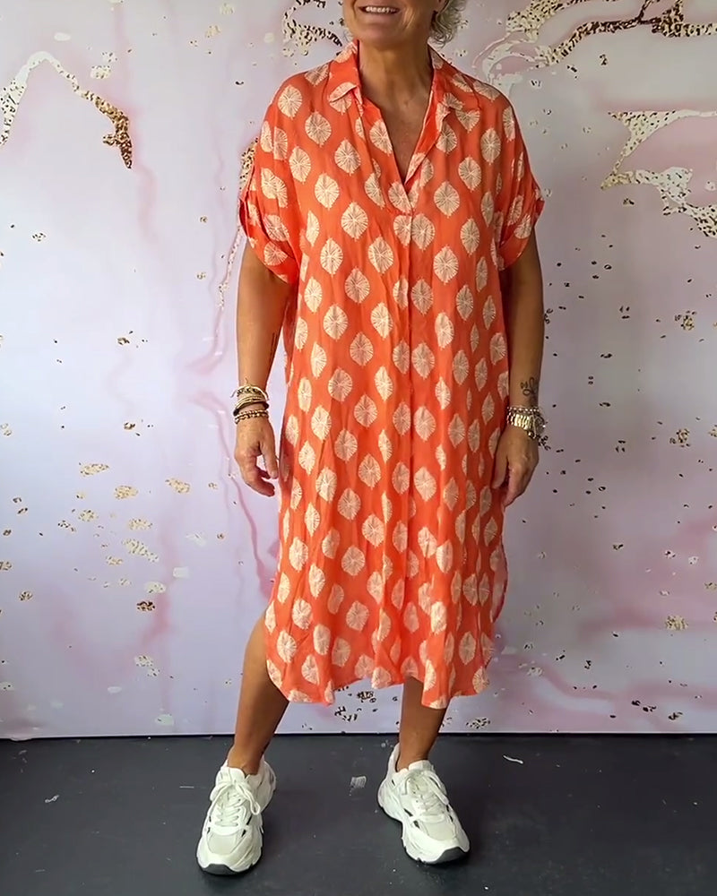 James & Elly™ | Light Shirt Dress