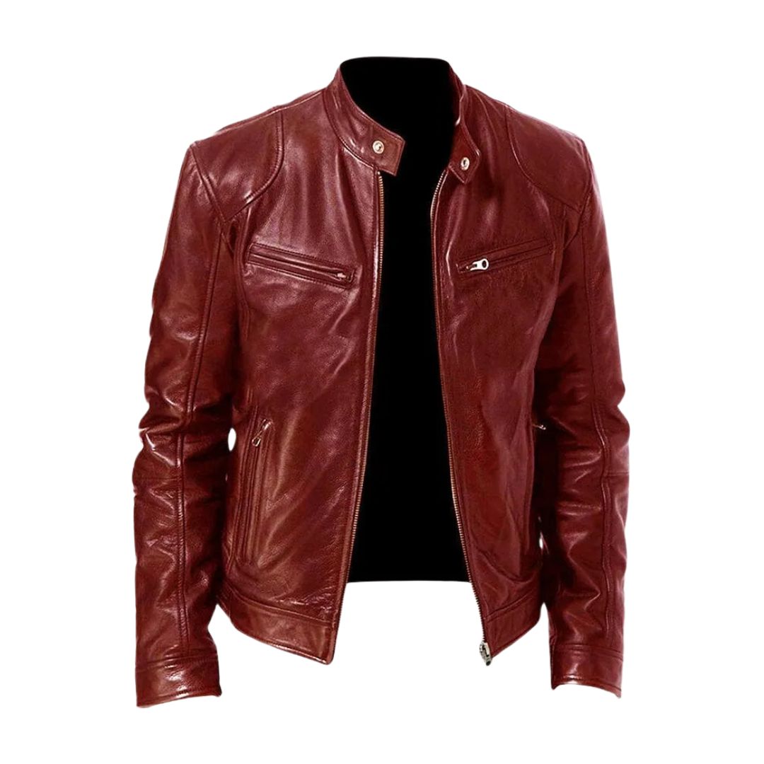James & Elly™ | Casual Leather Jacket