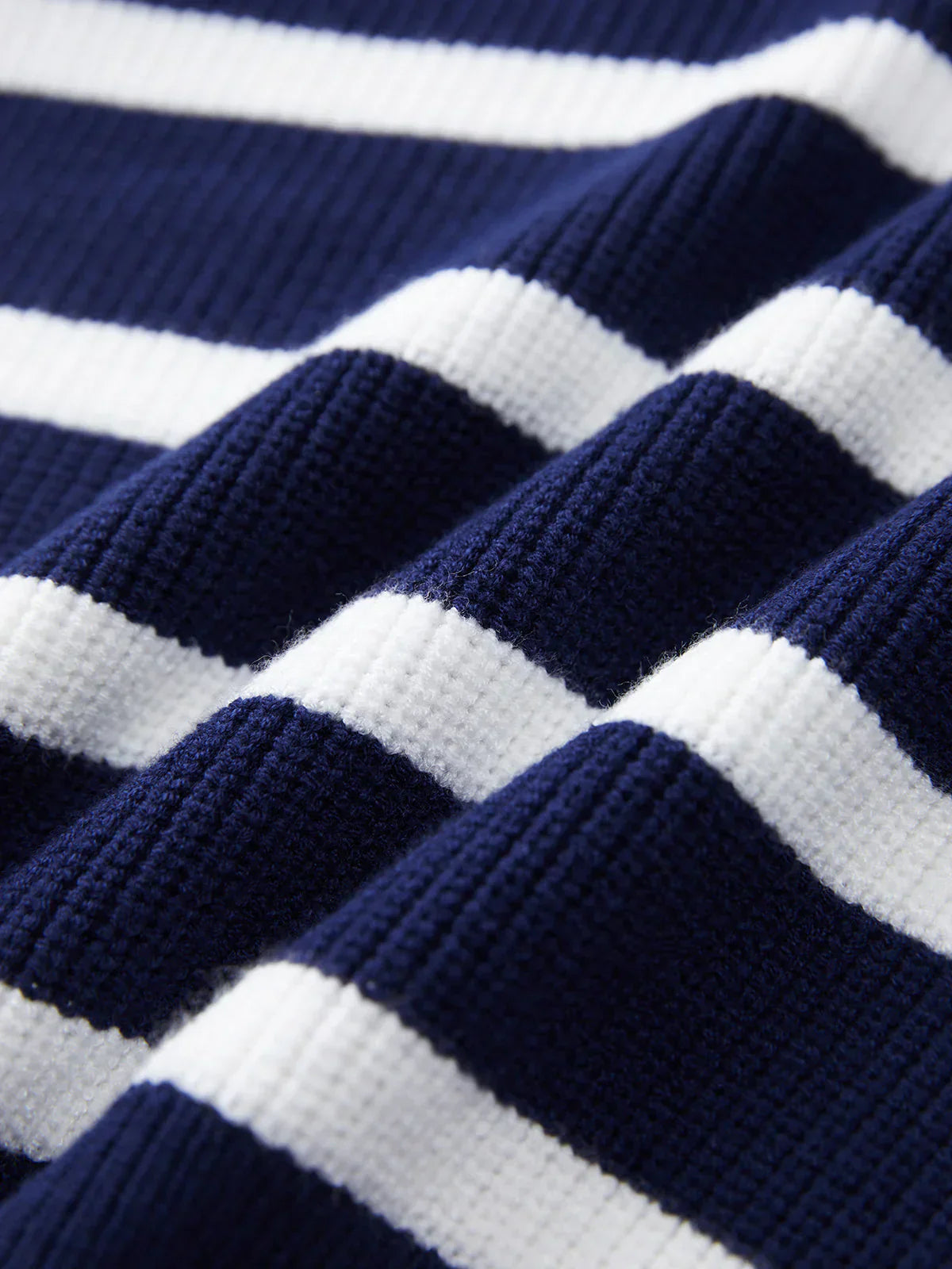 James & Elly™ | High Neck Jumper with Contrast Stripes