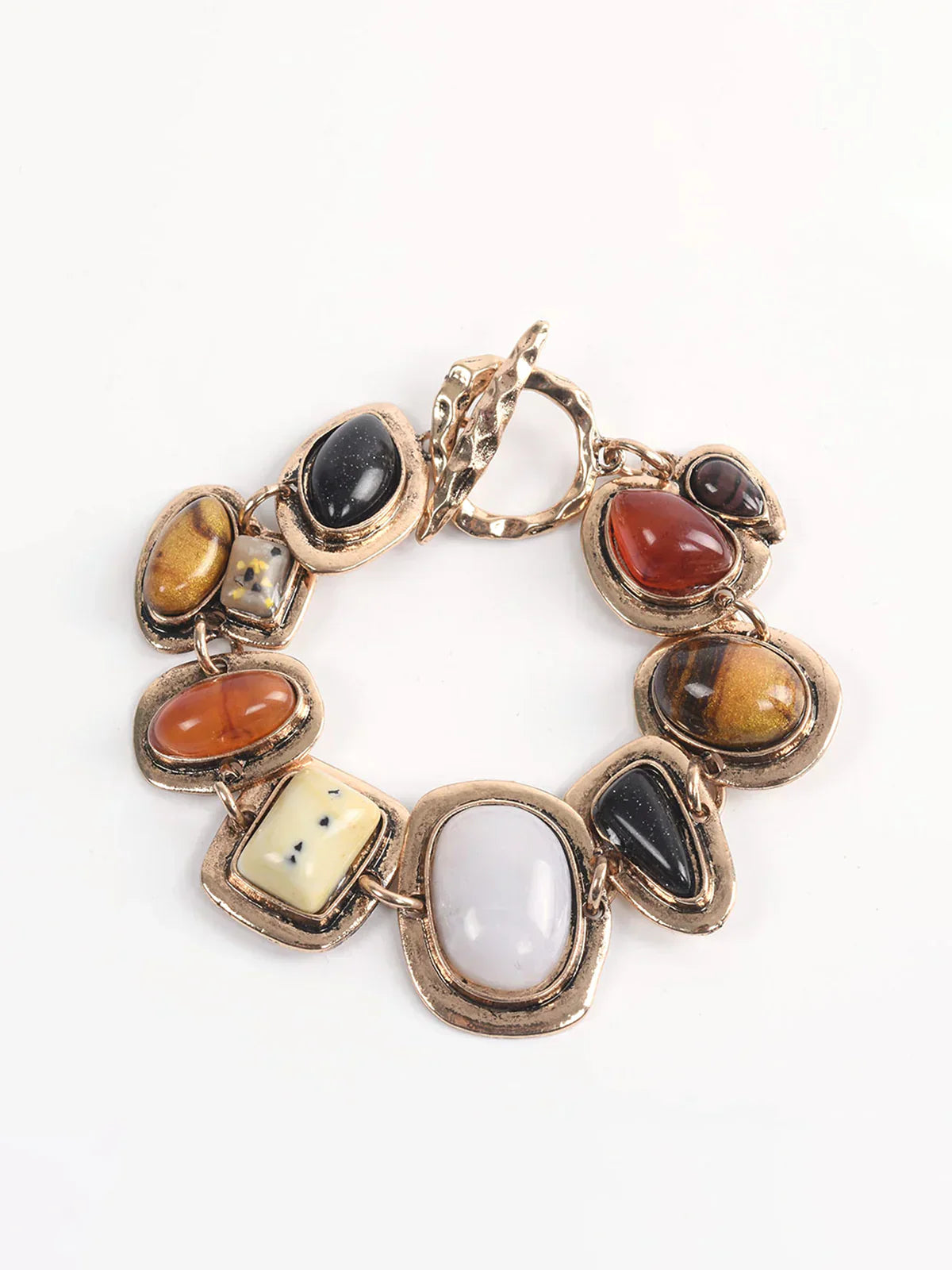 James & Elly™ | Bracelet with Geometric Stones in Bohemian Style