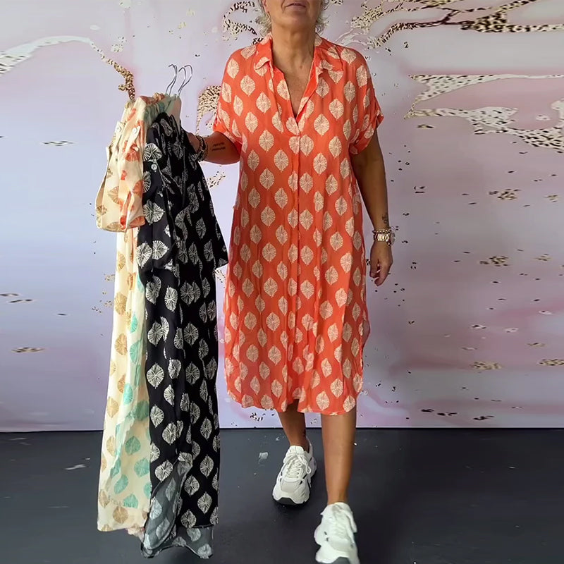 James & Elly™ | Light Shirt Dress