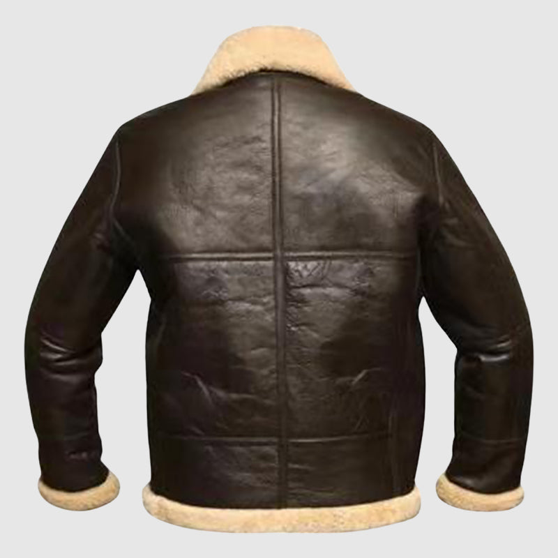 Dark Brown PU Leather Men’s Jacket