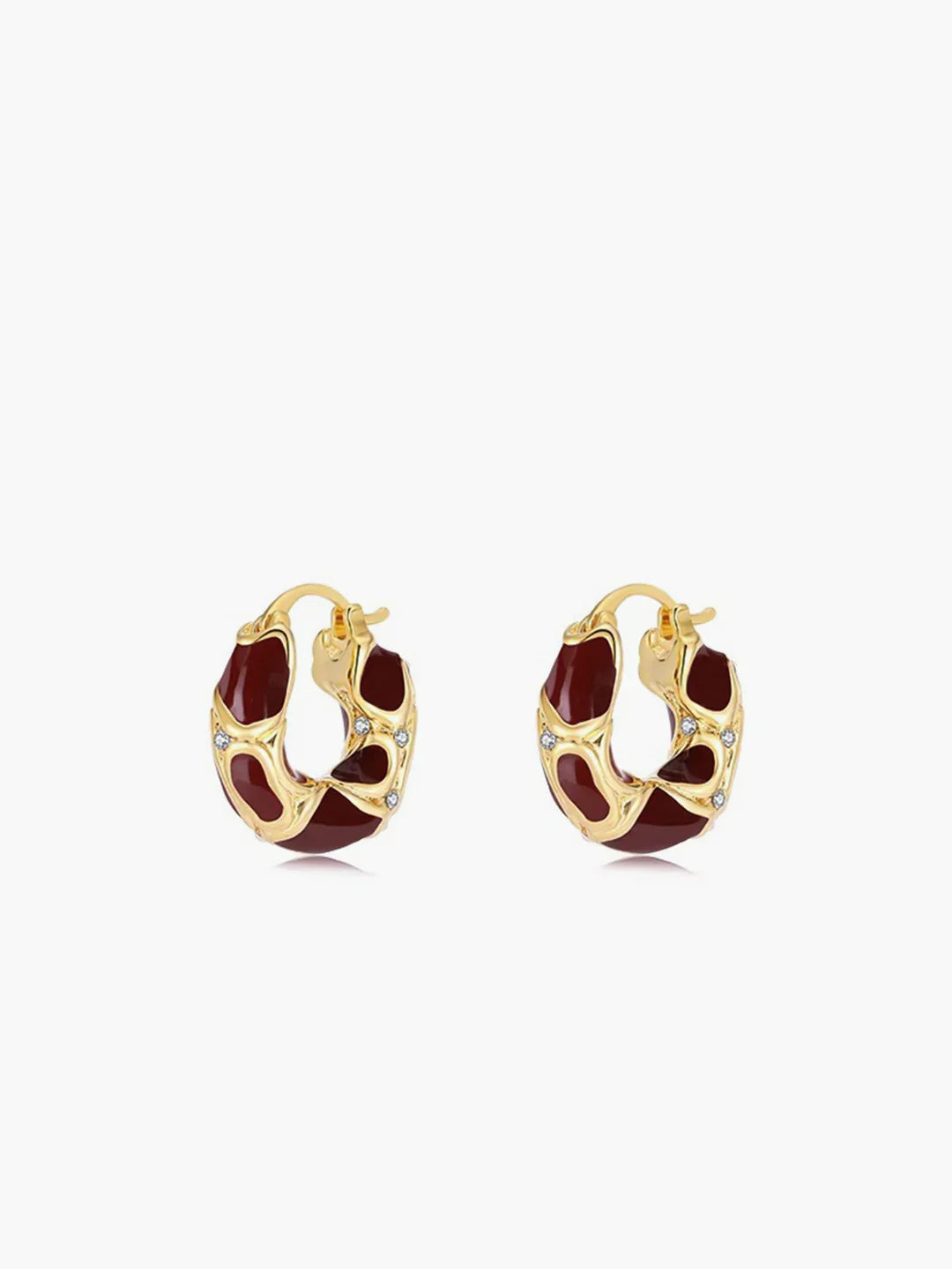 James & Elly™ | Chunky gold-coloured hoops