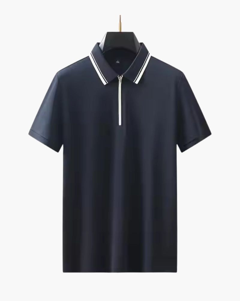 James & Elly™ | Ridgeway Zip Polo
