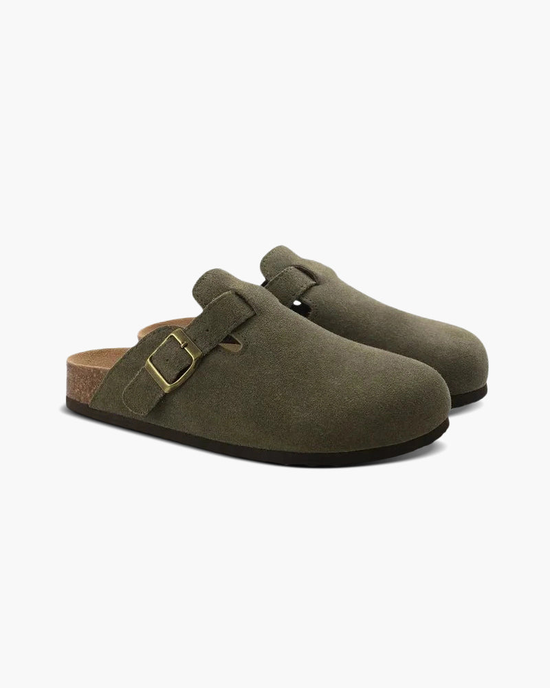 James & Elly™ | Suede Clogs
