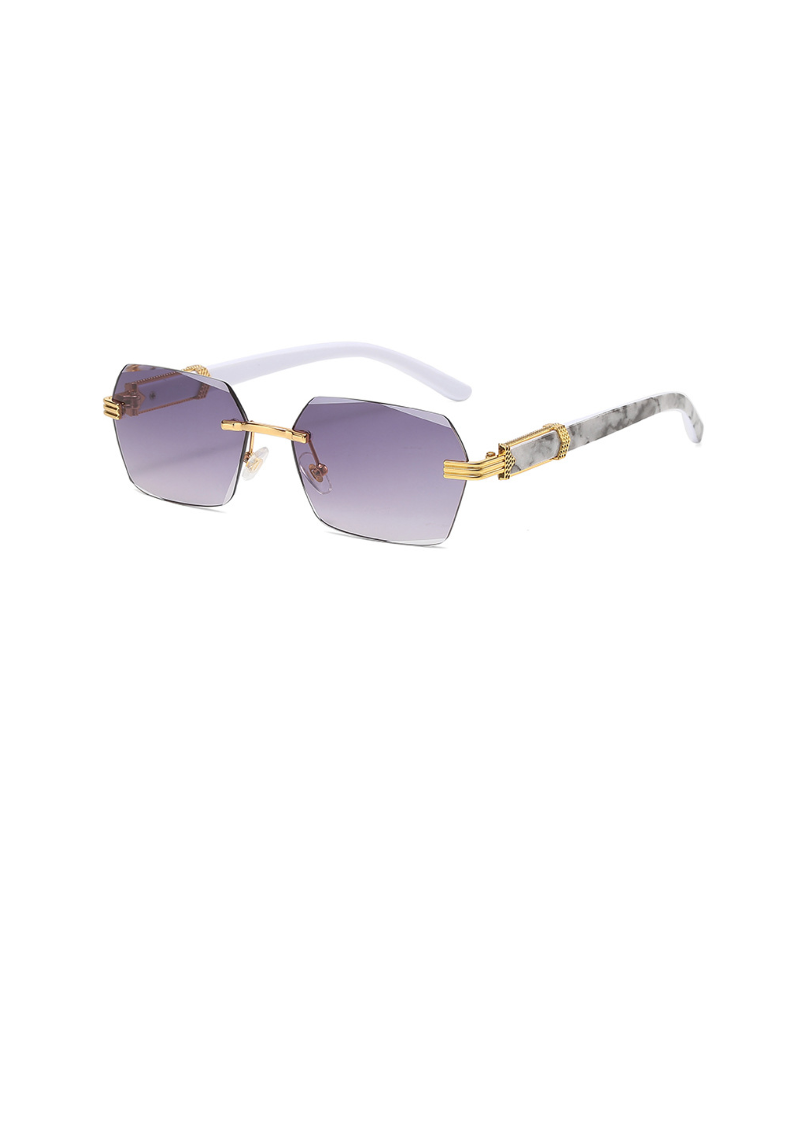 James & Elly™ | White Marble Gold | Blue