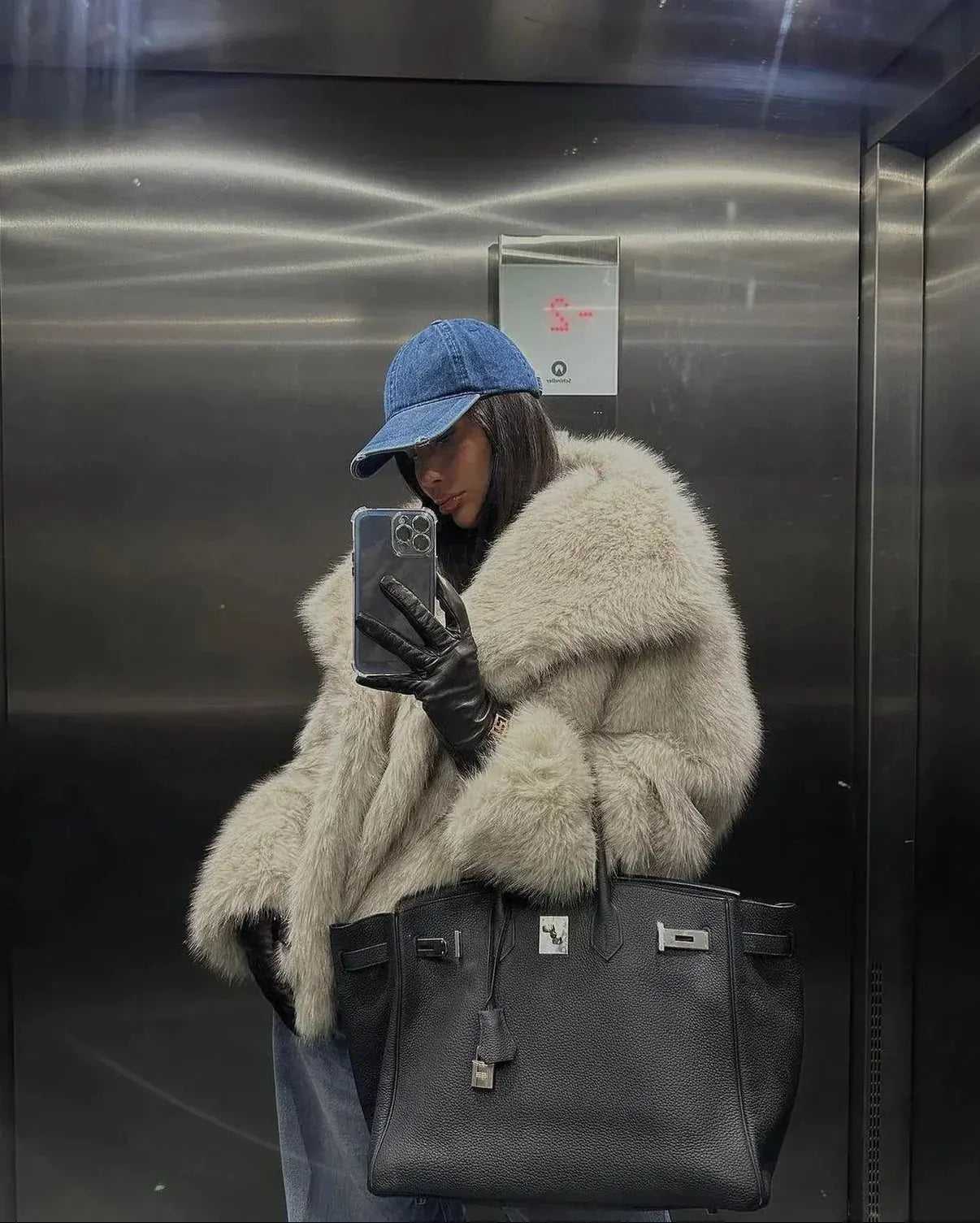 James & Elly™ | Faux Fur Jacket