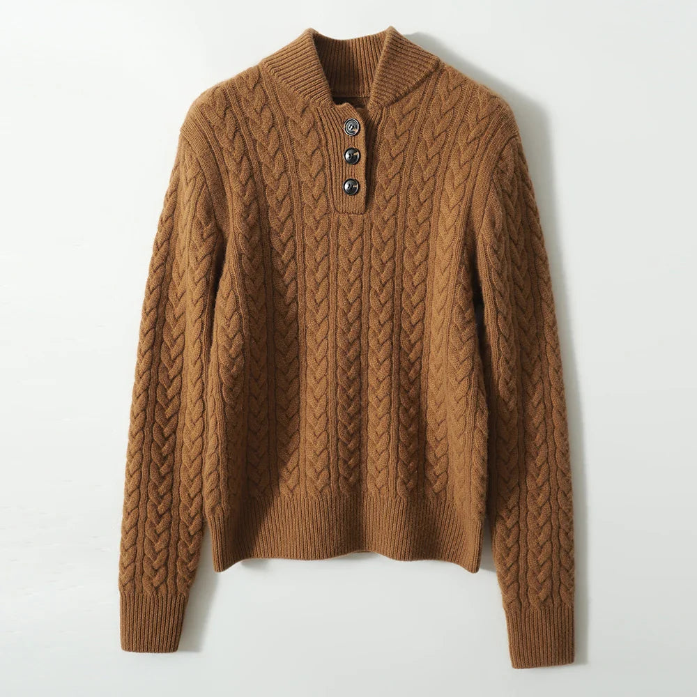 Arden | Button-Up Cashmere Sweater