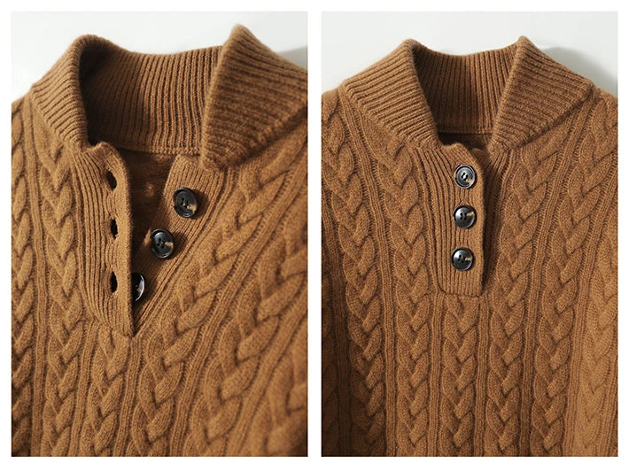 Arden | Button-Up Cashmere Sweater