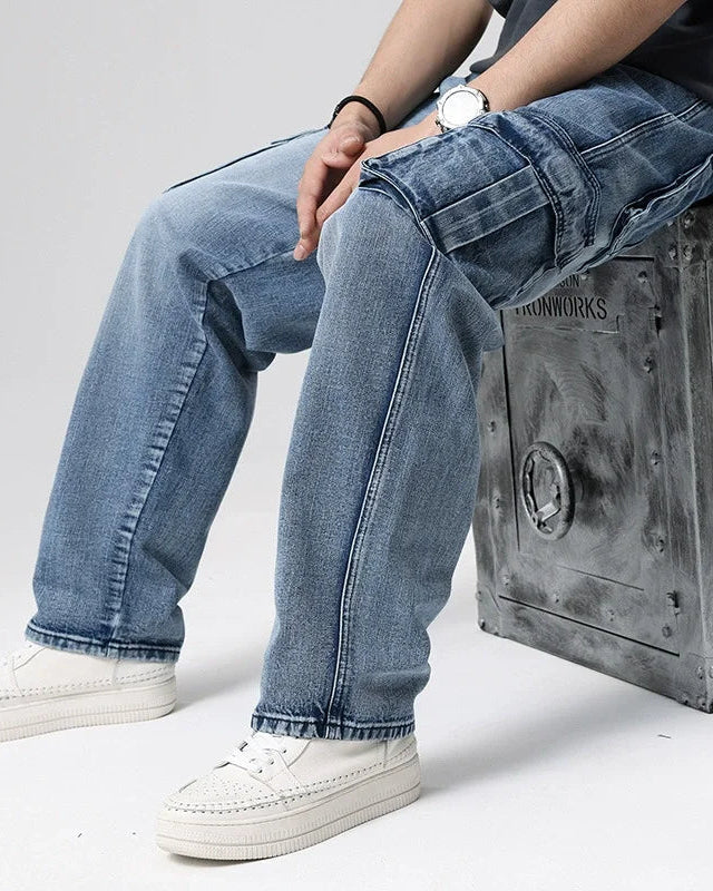 Ryder Washed Cargo Jeans