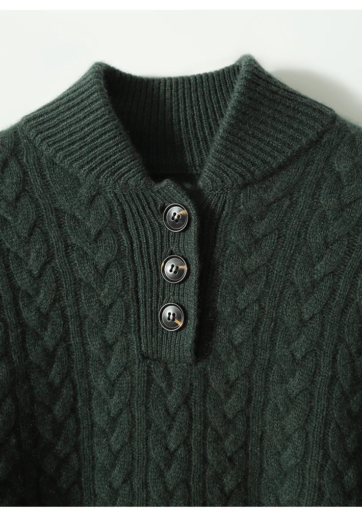 Arden | Button-Up Cashmere Sweater