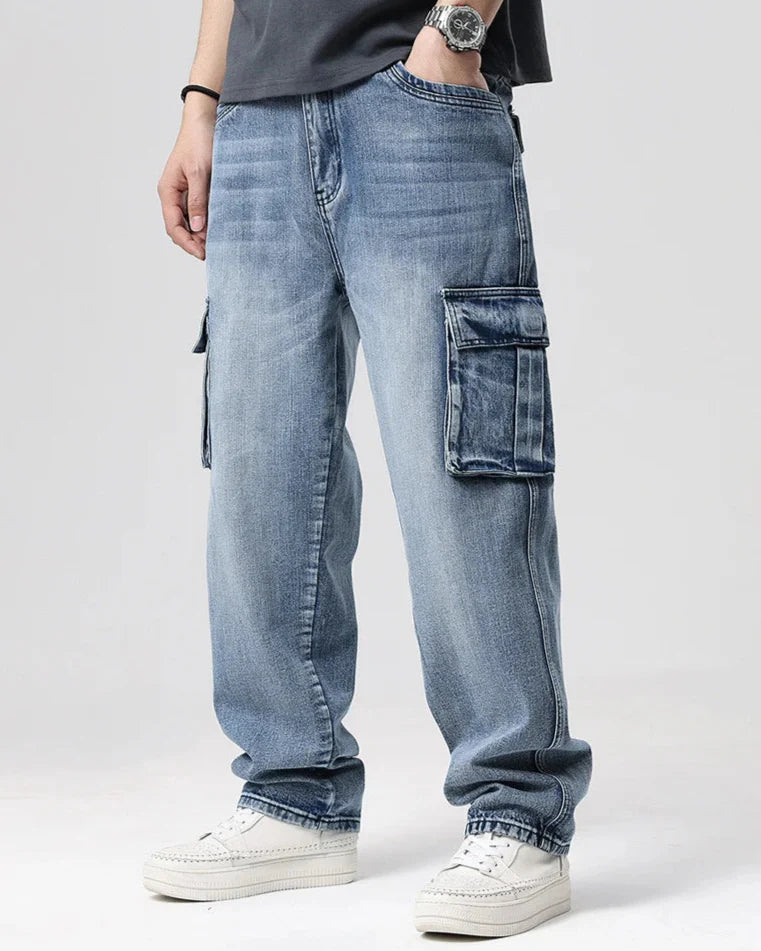 Ryder Washed Cargo Jeans