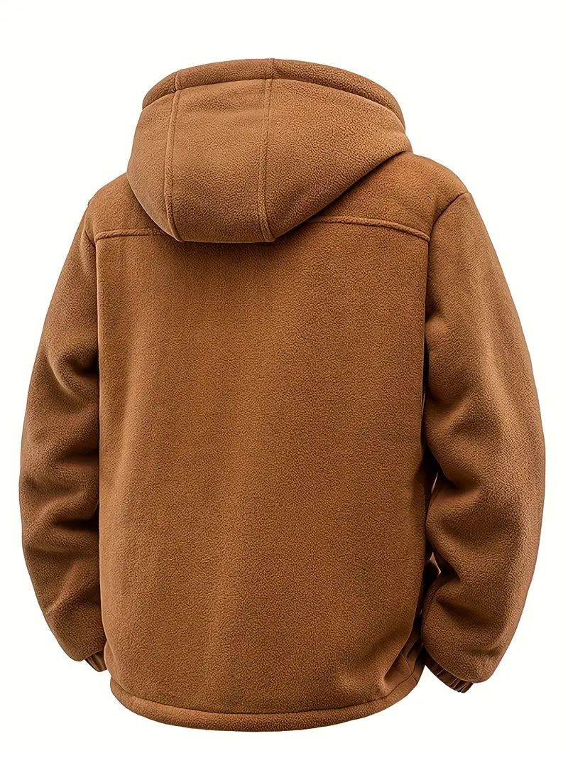 Levi | Winter Hooded Jacket With Front Pocket