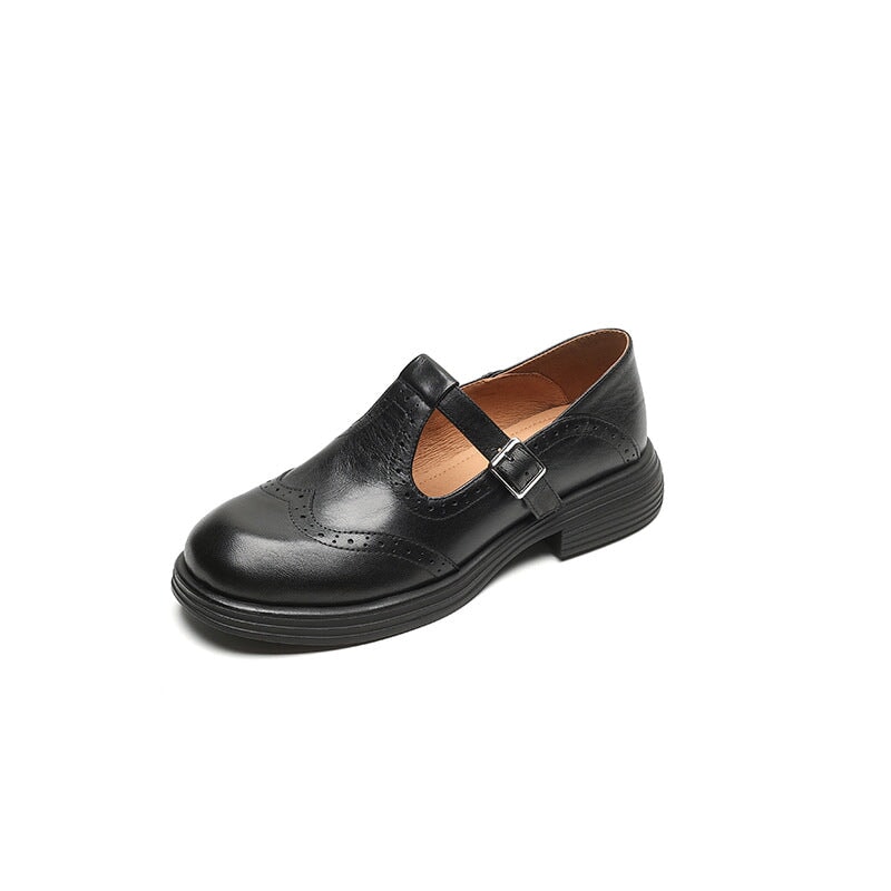 VELDA | ELEGANT MARY JANES IN LEATHER