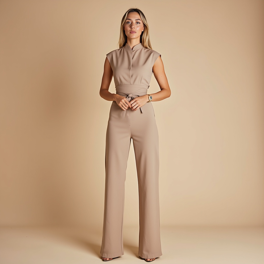 James & Elly™ | Elegant jumpsuit with belt