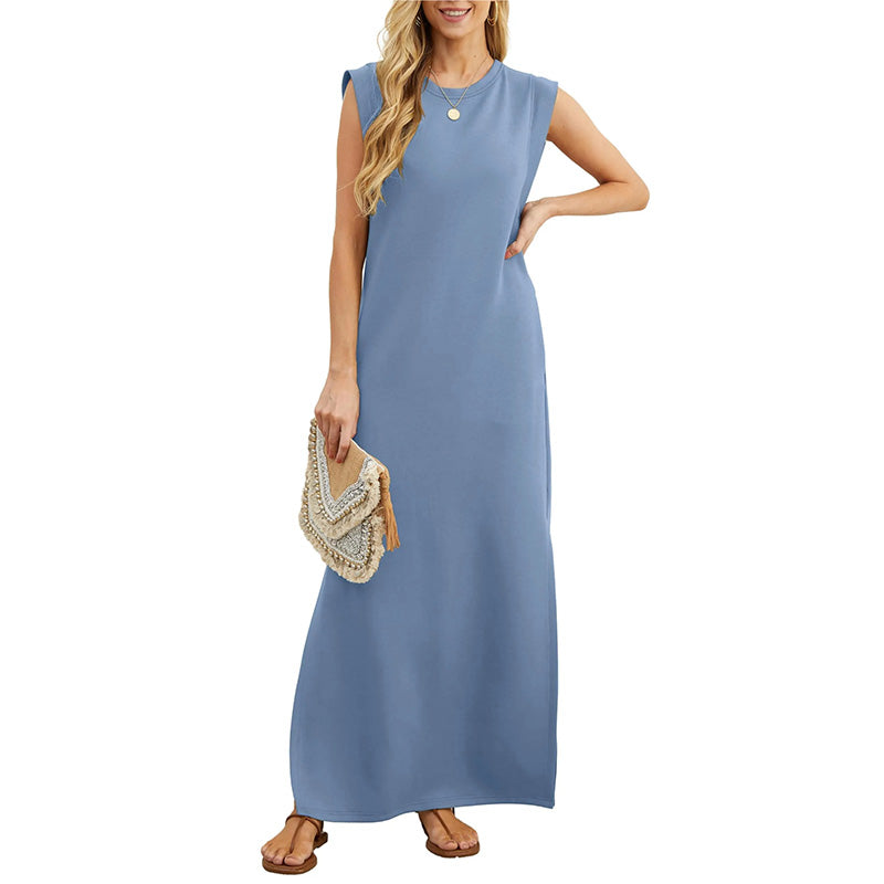 James & Elly™ | Sleeveless Maxi Dress in Minimalist Style