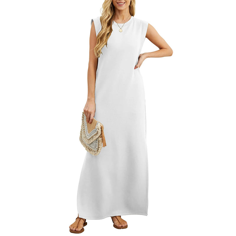 James & Elly™ | Sleeveless Maxi Dress in Minimalist Style