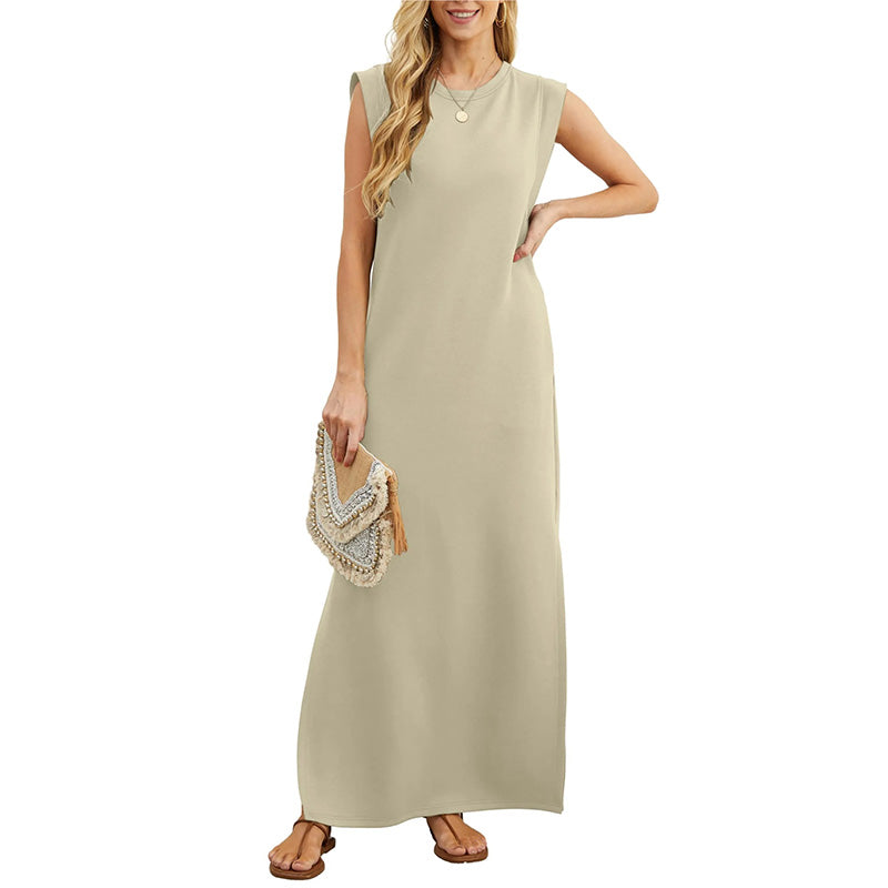 James & Elly™ | Sleeveless Maxi Dress in Minimalist Style