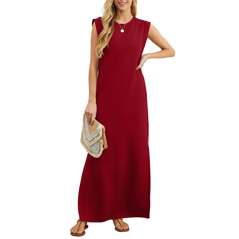 James & Elly™ | Sleeveless Maxi Dress in Minimalist Style