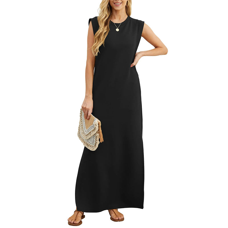 James & Elly™ | Sleeveless Maxi Dress in Minimalist Style