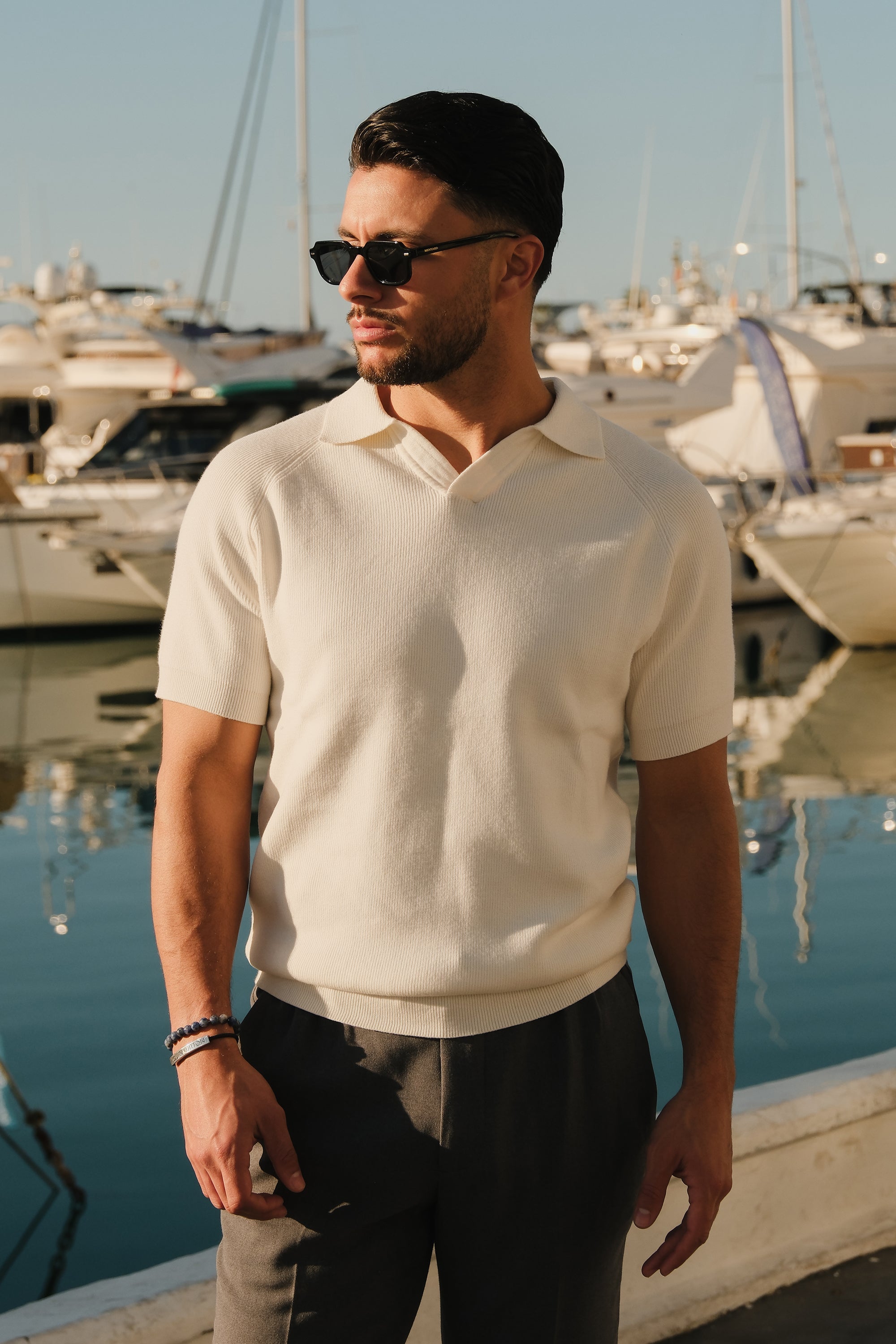 James & Elly™ | Yacht Polo - White