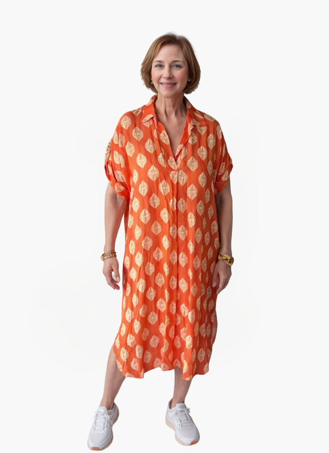 James & Elly™ | Light Shirt Dress