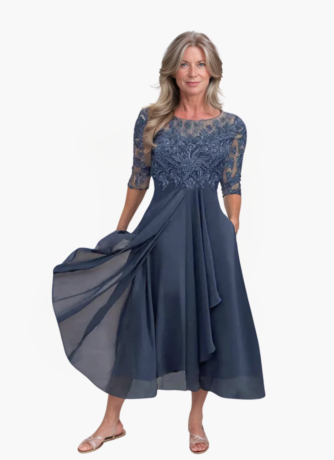 James & Elly™ | Elegant Chiffon Coat