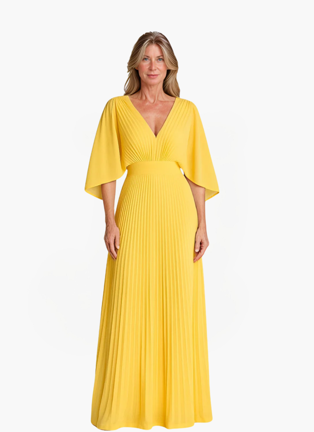 James & Elly™ | Pleated Dress Heure Dorée