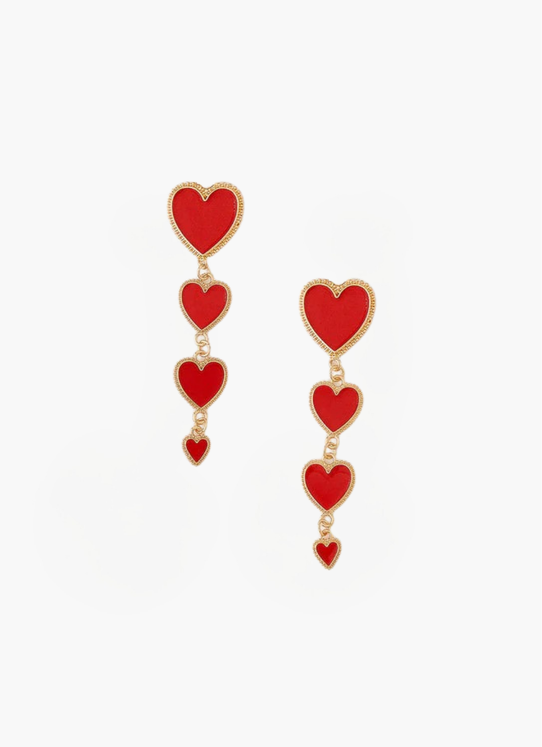 James & Elly™ | Red Love Earrings