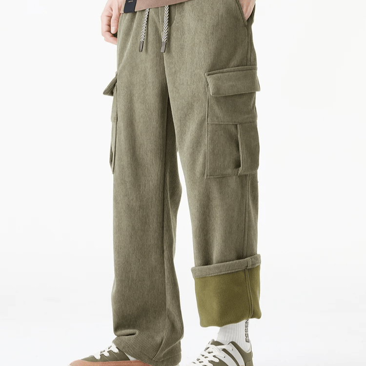 Fleece Lined Corduroy Pants