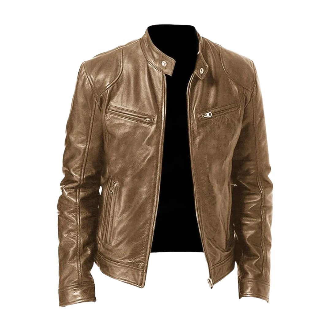 James & Elly™ | Casual Leather Jacket
