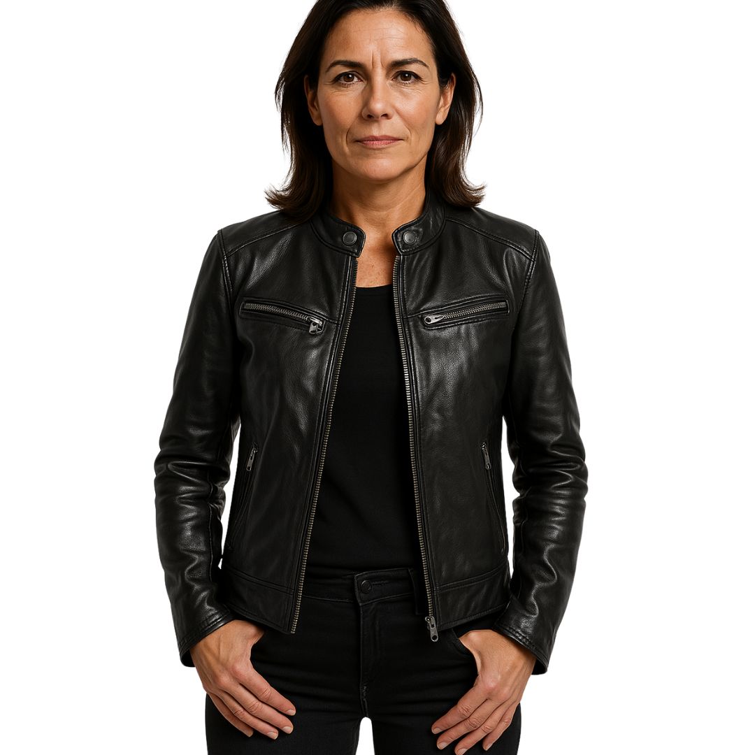 James & Elly™ | Casual Leather Jacket