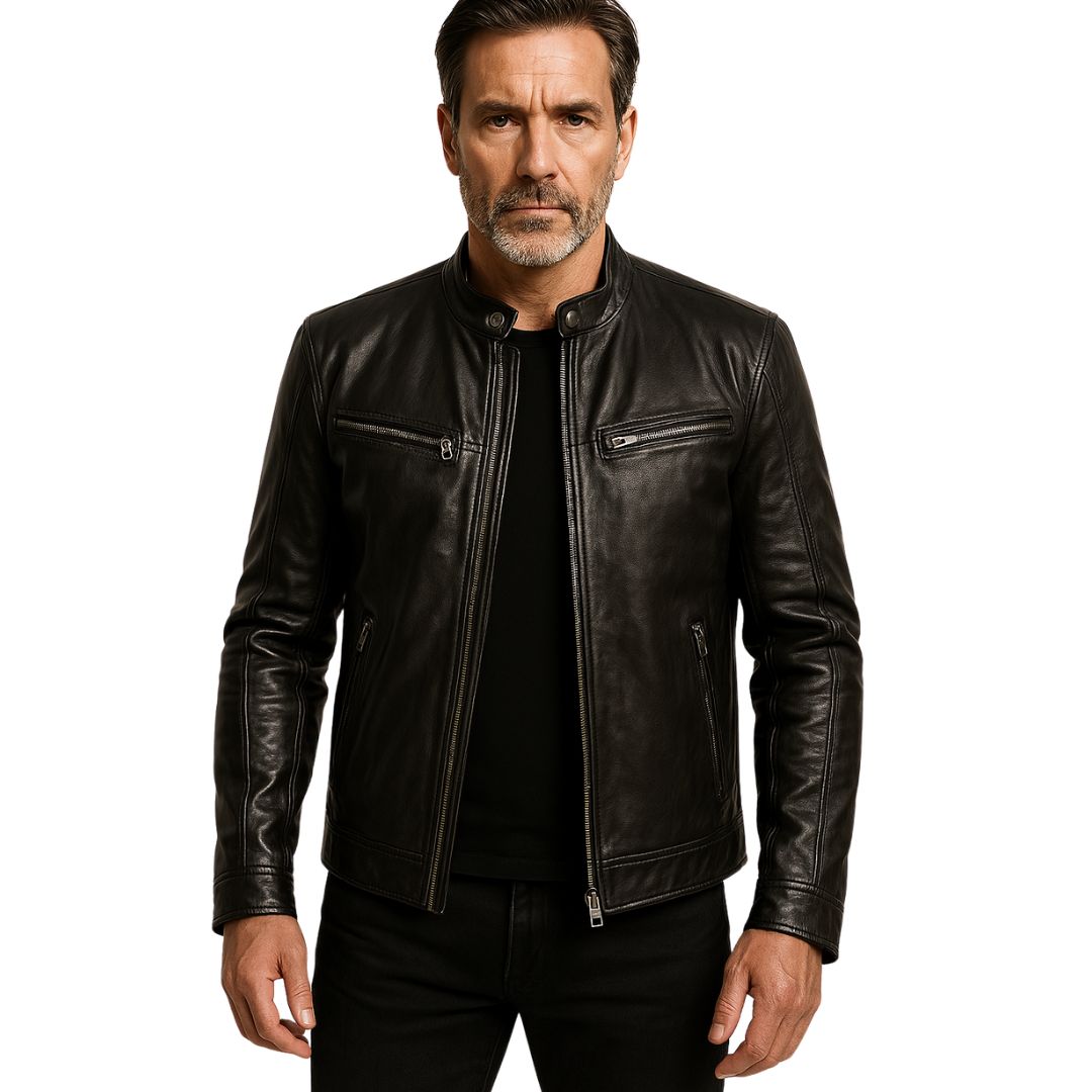 James & Elly™ | Casual Leather Jacket