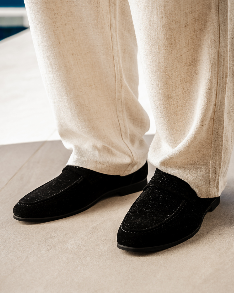 James & Elly™ | Suede Penny Loafers