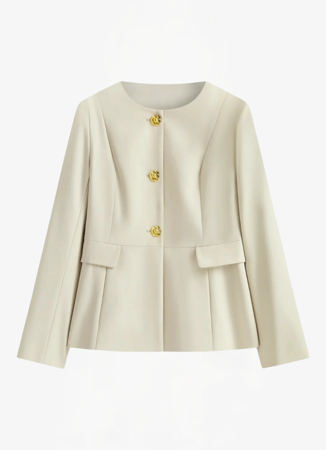 James & Elly™ | Blazer with Round Neck