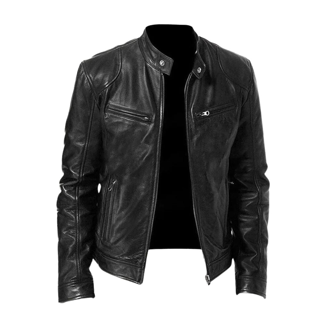 James & Elly™ | Casual Leather Jacket