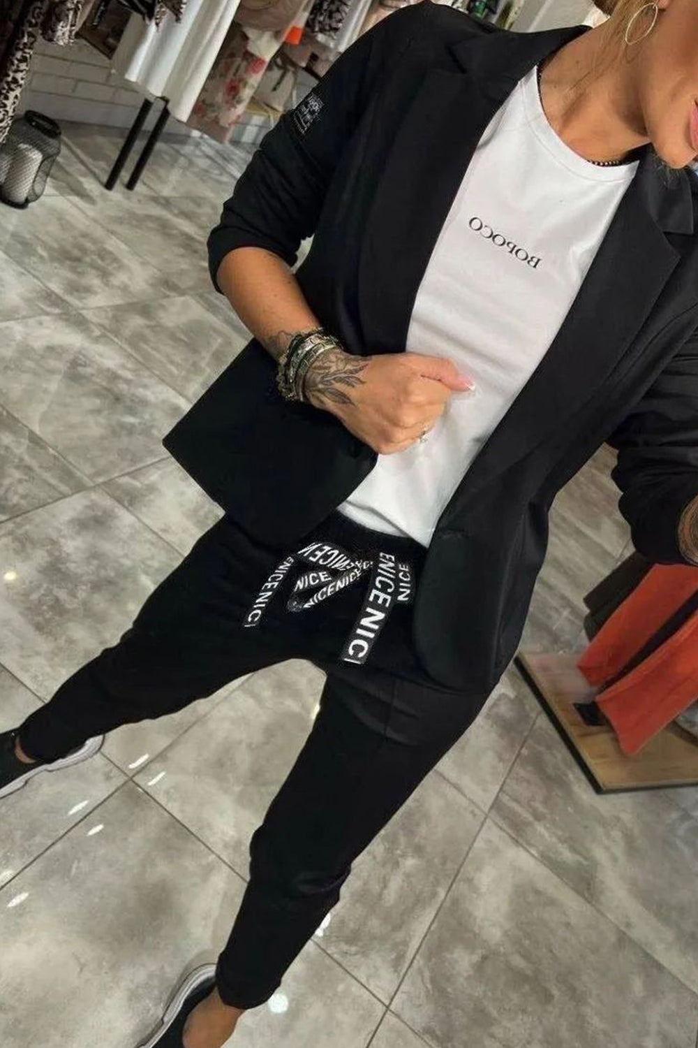 James & Elly™ | Blazer and Jogger Set