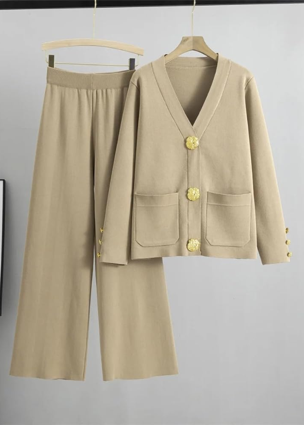 James & Elly™ | Knitted Set with Button Placket