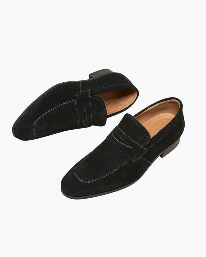 James & Elly™ | Suede Penny Loafers