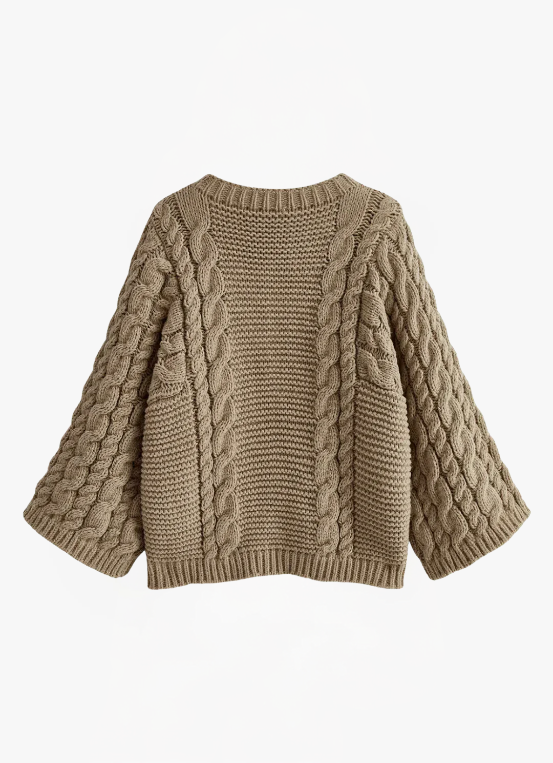 James & Elly™ | Jumper with Round Neck in Cable Knit