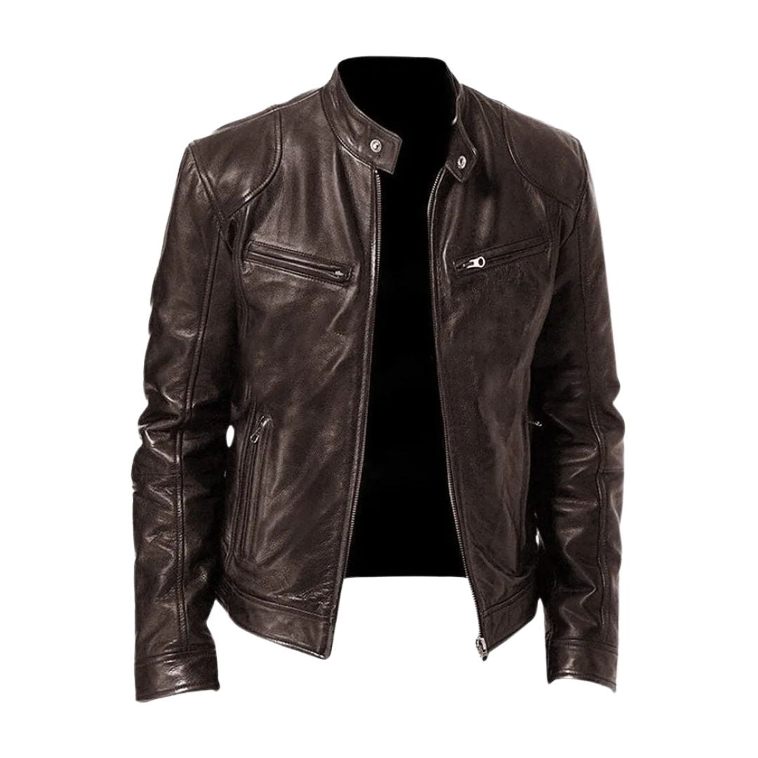 James & Elly™ | Casual Leather Jacket